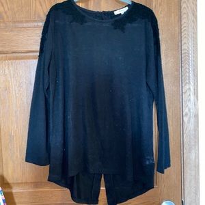 🌸💖 2 for $20 💖 EUC 3X Araza Black Lace Top